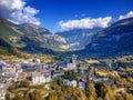 Torla-Ordesa and the Ordesa & Monte Perdido National Park in pyrenees Spain Royalty Free Stock Photo