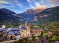 Torla-Ordesa and the Ordesa & Monte Perdido National Park in pyrenees Spain Royalty Free Stock Photo