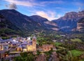 Torla-Ordesa and the Ordesa & Monte Perdido National Park in pyrenees Spain Royalty Free Stock Photo