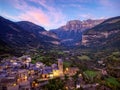 Torla-Ordesa and the Ordesa & Monte Perdido National Park in pyrenees Spain Royalty Free Stock Photo