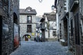 Torla, Spain - Oct 26, 2022: Torla, gateway to the Ordesa and Monte Perdido NP in the Pyrenees, Aragon, Spain Royalty Free Stock Photo