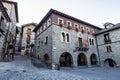 Torla, Spain - Oct 26, 2022: Torla, gateway to the Ordesa and Monte Perdido NP in the Pyrenees, Aragon, Spain Royalty Free Stock Photo