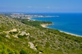 Torn Beach and the coast of Hospitalet del Infant Royalty Free Stock Photo