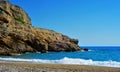 Torn Beach in Hospitalet del Infant, Spain Royalty Free Stock Photo