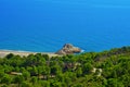 Torn Beach in Hospitalet del Infant, Spain