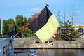 Torn Belgian flag Royalty Free Stock Photo