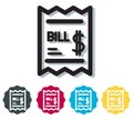 Torn Bill Slip Icon