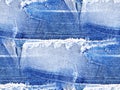 Torn jeans texture - seamless background Royalty Free Stock Photo