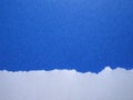 Torn Blue Paper Background