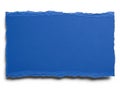 Torn blue paper background Royalty Free Stock Photo