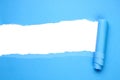 Torn blue paper Royalty Free Stock Photo