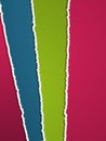 Torn coloured paper Royalty Free Stock Photo
