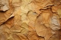 Torn and crumpled cardboard texture in earthy tones