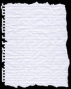 Torn Hole Punched Writing Paper