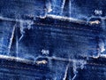 Torn jeans texture - seamless background Royalty Free Stock Photo