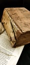 Torn Old books .Thik Books. Royalty Free Stock Photo