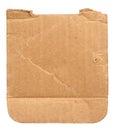 Torn out piece of cardboard Royalty Free Stock Photo