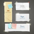 Torn Paper Banner Set Royalty Free Stock Photo