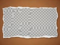 Torn paper with checkered pattern Royalty Free Stock Photo