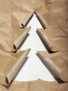 Torn paper christmas tree Royalty Free Stock Photo