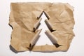 Torn paper christmas tree Royalty Free Stock Photo
