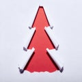 Torn paper christmas tree Royalty Free Stock Photo