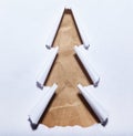 Torn paper christmas tree Royalty Free Stock Photo