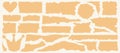 Torn Paper Edges Vector Set Royalty Free Stock Photo