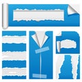 Torn Paper Set 2 Royalty Free Stock Photo