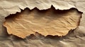 Torn Paper Sheet with Hole - Creative and Abstract Image Royalty Free Stock Photo