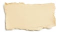 Torn paper texture isolated on white background Royalty Free Stock Photo