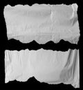Torn papers on black Royalty Free Stock Photo
