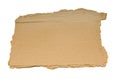 Torn Piece of Cardboard Royalty Free Stock Photo