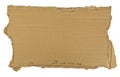Torn Piece of Cardboard Royalty Free Stock Photo