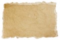 Torn piece of old rough paper Royalty Free Stock Photo