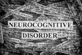 Torn pieces of paper with the words Neurocognitive disorder