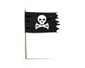 Torn pirate flag Royalty Free Stock Photo