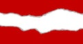Torn red paper Royalty Free Stock Photo