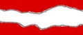 Torn red paper Royalty Free Stock Photo