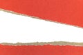 Torn Red Paper Texture Border Royalty Free Stock Photo