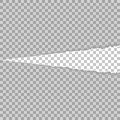 Torn, snatched window in sheet of paper. Template design