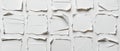 Torn White Paper Pieces Background Texture Royalty Free Stock Photo