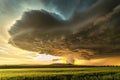 Tornadic Cell over Grassy Field Royalty Free Stock Photo