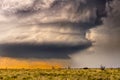Tornadic supercell over Tornado Alley at sunset
