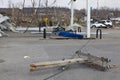 Tornado aftermath in Henryville, Indiana