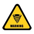 Tornado alert signal vector Royalty Free Stock Photo