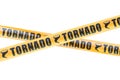 Tornado Caution Barrier Tapes, 3D rendering