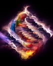 The Tornado - colorful digitally painted artwork