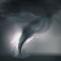 Tornado Cyclone Composition Royalty Free Stock Photo