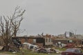 Tornado damage from spring thunder storms